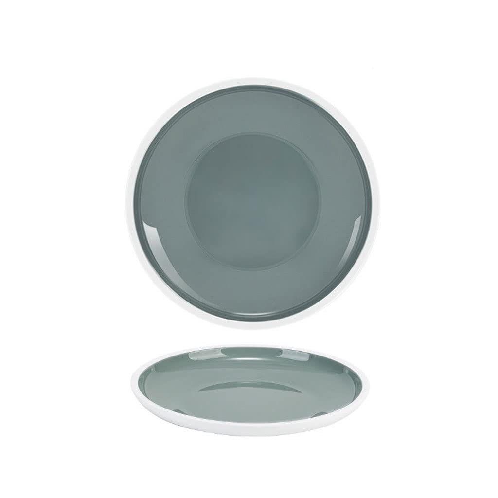 NZPOST Dessert Dishes Ceramic Plates Melamine Dinner Plate Round Dinner Plate Plate Dishwasher Safe, Anti-