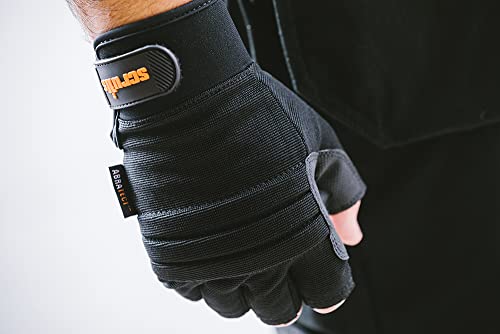 Scruffs Trade Fingerless Gloves Black L / 9 (T51004) - Image 2