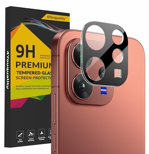 Image of 4YouQuality Camera Lens Protector Compatible with Vivo V70 | Vivo V70 Elite (1 Pack) | 9H Tempered Glass | Military-Grade Scratch Protection | Ultra Clear HD Transparency | Case Friendly | Bubble-Free Easy Installation