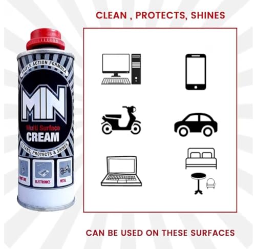 Image of Multi Surface Cream, Triple Action Formula, Cleans Protects & Shines, for Electronics, Metal, Wood & Plastic, Pack of 3