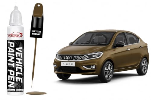 Image of xdotoar Car Touch Up Paint Pen for Tata TIGOR METEOR BRONZE | Factory Color Matched 2K Paint Technology | Car Scratch Remover & Paint Chip Repair | Quick Dry Formula | Rust Protection | 18ml