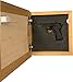Bellewood Designs Wild Flower Hidden Gun Storage Wall Decor - Handcrafted Gun Concealment Furniture - Quick Access Handgun Safe with Magnetic Lock - Secure Hidden Wall Safe - USA Made (White)