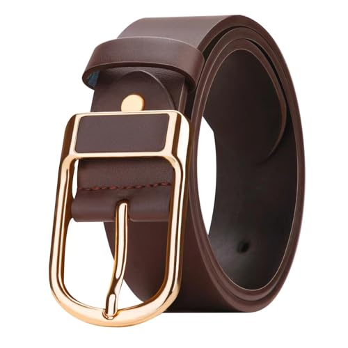 Men's Genuine Leather Belt, 100% Handmade Leather, Classic Fashion Design, Suitable for Work, Business and Leisure