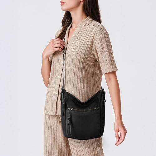 Image of The Sak Ashland Crossbody Purse - Women's Leather Handbag For Everyday & Travel - Cross Body With Adjustable Shoulder Strap