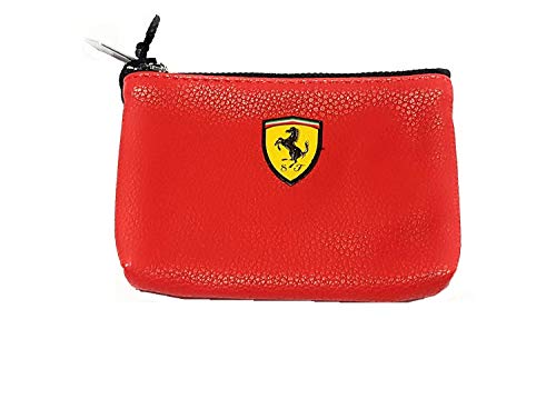Portamonete ferrari rosso in ecopelle