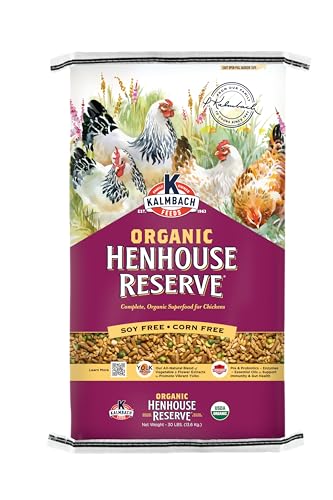 Kalmbach Feeds Organic Soy Free Corn Free Henhouse Reserve 16% Complete Layer Feed for Hens, 30 lb