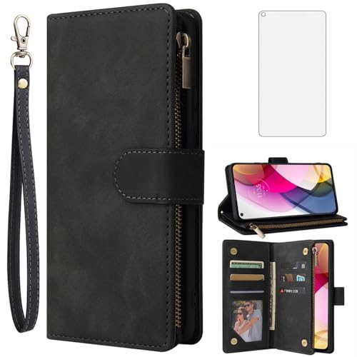 Coque Moto G Stylus 5G 2021 Asuwish étui rabat cuir et verre trempé Motorola XT2131DL