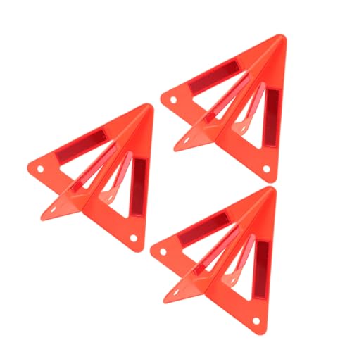 Sosoport Triángulos De Advertencia Reflectantes Plegables 3 Piezas Para Vehículos, Kit De Seguridad Vial Portátil, Alta Visibilidad Para Emergencias Carretera