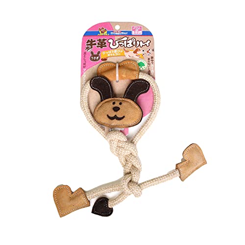????? Doggyman Cowhide Leather Pull Toy Rabbit