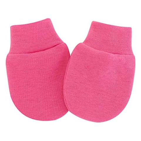 Allayu Baby Fäustlinge Neugeborene Handschuhe Säuglingszubehör Kleidung Dekoration rot, rosarot Cover