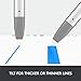 Logitech Crayon Digital Pencil for All iPads (2018 Releases and Later) with Apple Pencil Technology, Anti-roll Design, and Dynamic Smart tip - Grey