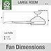 Hunter 52 inch Indoor Ceiling Fan No Light with Remote Control - White Modern Ceiling Fan without Light, Low Profile Mount, 4 Blades, For Bedroom, Living Room, or Kitchen - Dempsey 59248, Fresh White