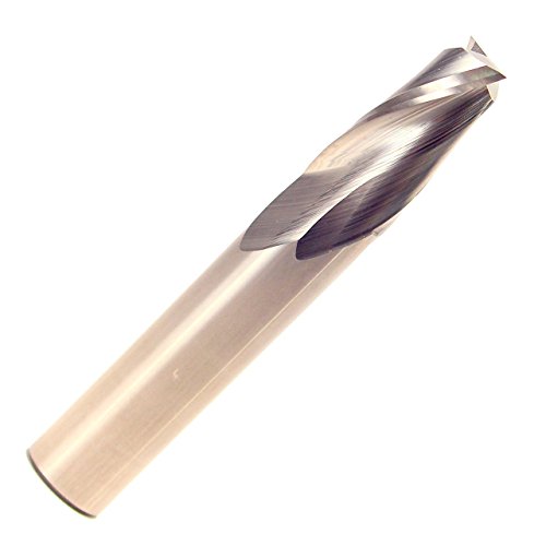 Image of Drill America CBD 5 /8 inch CNC Plus Tolerance 2 Flute 1-1 /4 inch Flute Length 3-1 /2 inch Overall Length Uncoated (Bright) Single End Square