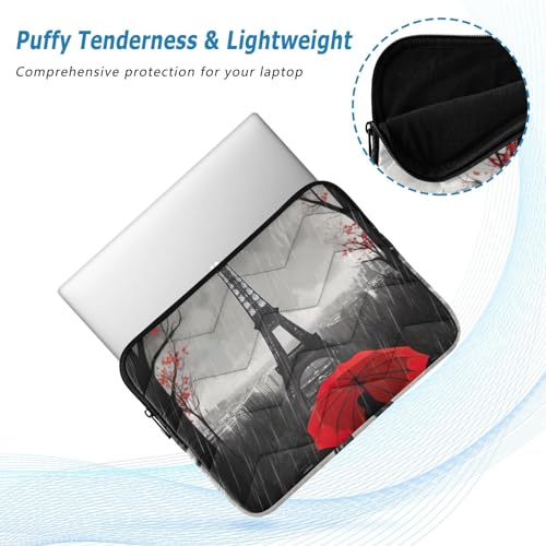Funda para laptop 13-14 pulg impermeable con diseño Torre Eiffel miniatura 5