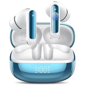 Buwy Q97 Bluetooth In-Ear-Ohrhörer Hellblau