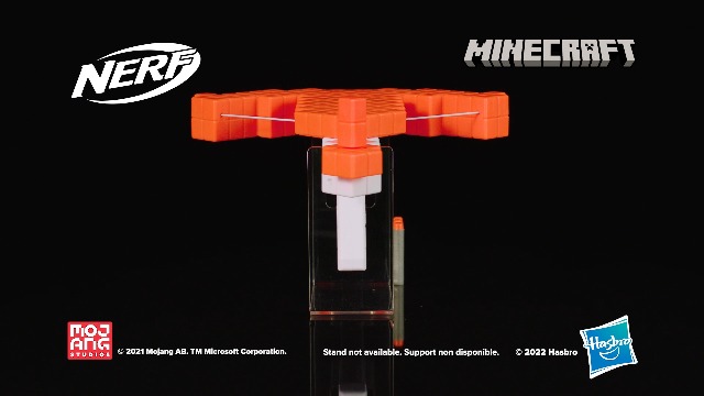 Image of Nerf Minecraft Pillager's Dart-Blasting Crossbow, Includes 3 Elite Darts, Real Crossbow Action, Toys for 8 Year Old Boys and Girls and Up