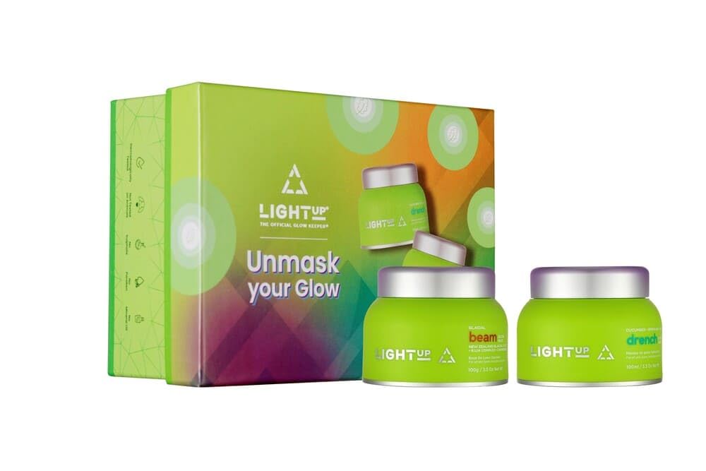 Unmask Your Glow Gift Set | For Instant Hydration & Brightening | With New Zealand Glacial Clay, R.U.M Complex, Cucumber & Aloe-Vera | For Men & Women | For All Skin Types, 1 Count