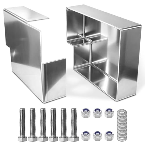 1 Pair 20x15 Aluminum Dunnage Racks Holde Coil Racks for Flatbed Trailer Accesorios para Trailer 6mm Thick Bolt-On Wood Holder Fits Most Trailers Gooseneck Flatbed Stepdeck Compatible