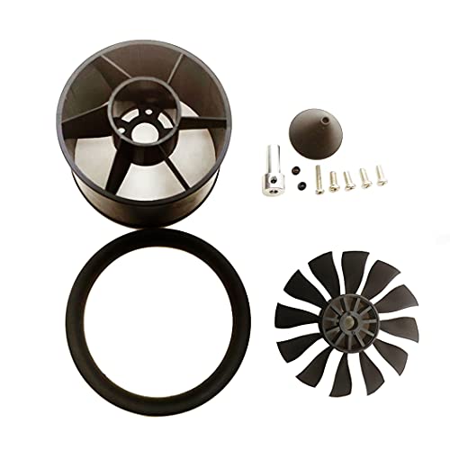 JFtech CW 50mm Ducted Fan Unit 12-Blade CW Positive Propeller 50mm EDF Fan for RC Airplane Model...