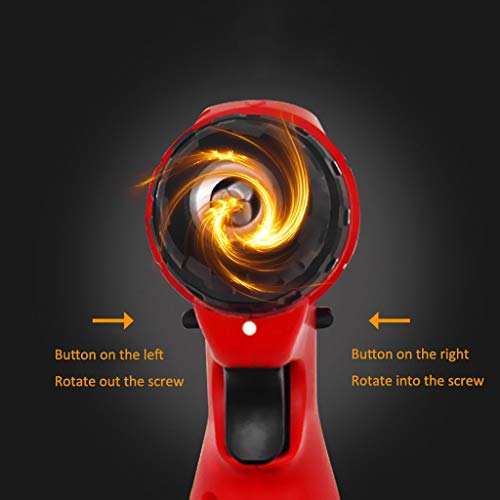 QHYXT Lithium-Bohrmaschine Wiederaufladbare Handbohrmaschinen Pistolenbohrer-Set mit Zwei Geschwindigkeiten… – Bild 5