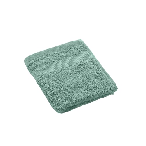 Douceur d'Intérieur, Elegance Celadon Guest Towel (30 x 50 cm) 100% Cotton Plain