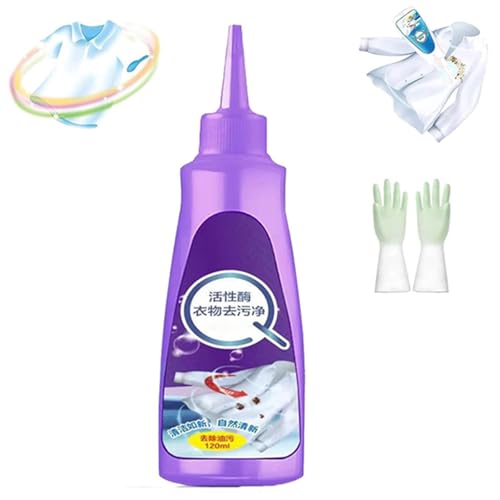 Active Enzyme - Quitamanchas de lavandería, limpiador de manchas persistente para ropa, eliminación rápida de manchas, removedor de manchas para ropa, detergente de limpieza profunda de ropa (1)