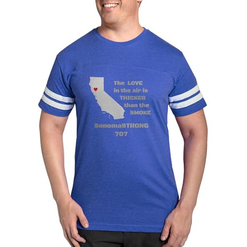 CafePress Mens Football Shirt Men's Football T-Shirt Royal Blue