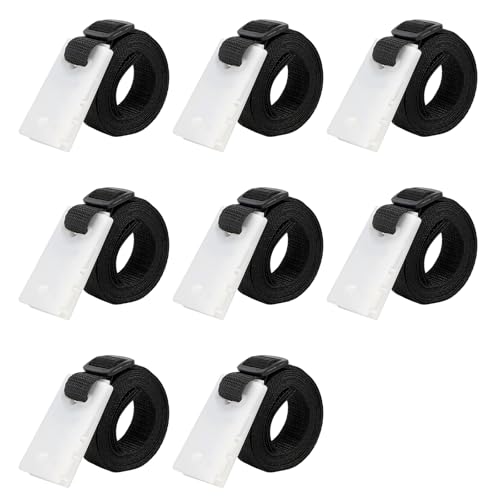 lalago Set de 8 Sangles de Maintien, Fixation pour bâche Solaire de Piscine, Jeu de Roues de Parasol Sangles de Serrage de Couverture de Piscine, Accessoires...