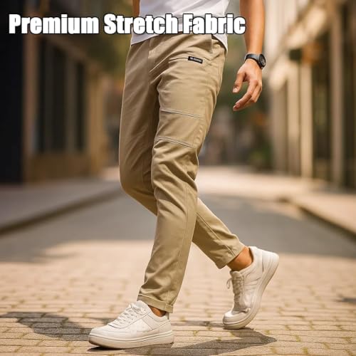 Vogany Cargo Pants, Men Comfortable Cargo Pants with Great Storage Capacity, High-Stretch Multi-Pocket Overalls2