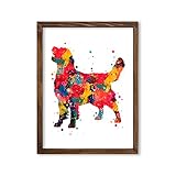 Golden Retriever Watercolor Art Print Goldie Wall Decor Gifts for Dog Lovers Golden Retriever Poster Dog Friends Home Art 8x10 Unframed Print