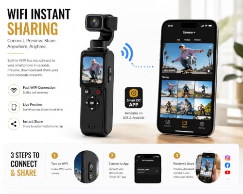 AUSHA 4K Smart Vlog Camera with 330° AI Face Tracking - Image 5