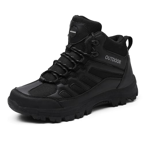 Men'S Breathable And Waterproof Outdoor Hiking Boots Comfortable, Non-Slip And Anti-Collision Toe Cap, Lightweight And Durable Hiking Military Boots Tactical Boots