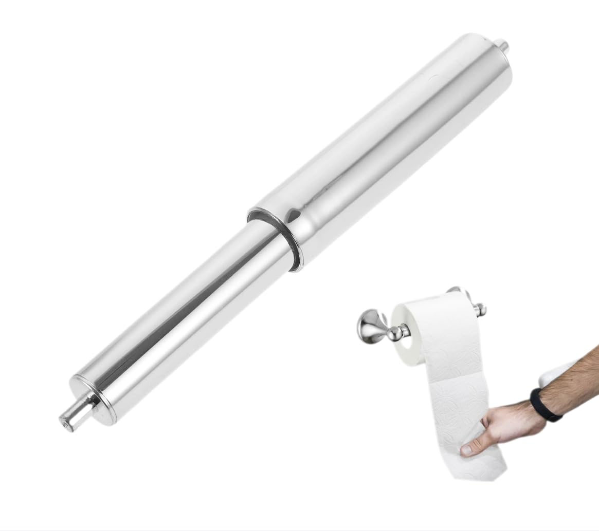 Homoyoyo Toilet Paper Holder Roller Spindle Replacement Rod Stainless Steel Spring Loaded Paper Holder Insert for Bathroom