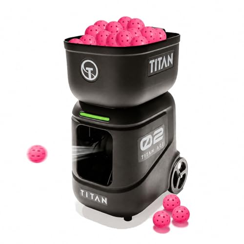 Titan ACE Pickleball Machine with Invertible Hopper | 110-Ball Capacity, Lightweight 39 lb Design...