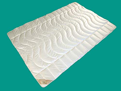 Preisvergleich Produktbild Garanta Bio Bettdecke Leinen 200x220 Sommer Steppdecke extra leicht Naturdecke