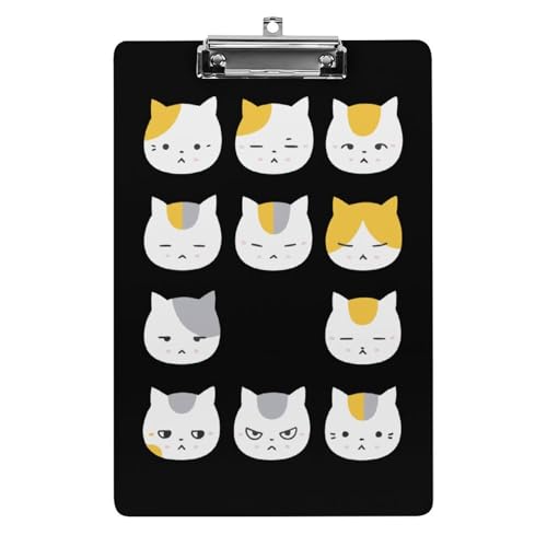 クリップボード 夏目友人帳 ニャンコ先生 猫 A4 用箋挟み マグフラップ クリップファイル ワードパッド 文具ボード ファイルバインダー 伝票バインダー ファイルボード 文房具 軽量 縦型 持ち運び便利 教室 事務用 おしゃれ