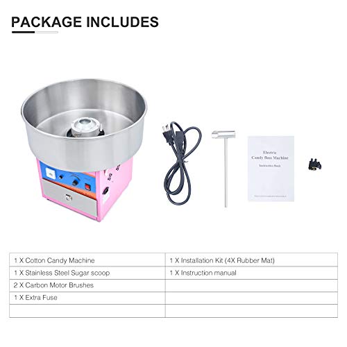 image for CO-Z 20.5 Inch Cotton Candy Machine, Large Commercial Cotton Candy Flo