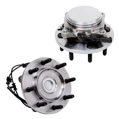 Image of Detroit Axle - 2WD Front Wheel Bearing and Hubs Replacement for 2012-2014 Ram 2500 3500-2pc Set