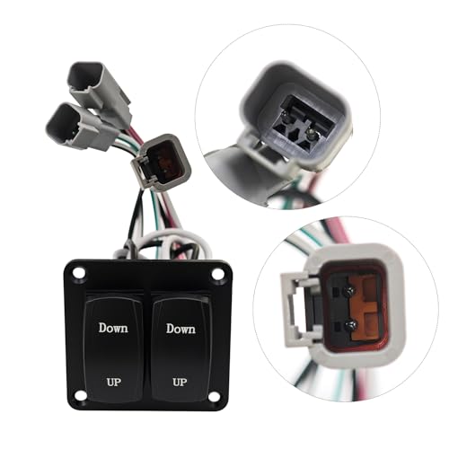 Image of 9 inch x 12 inch Standard Trim Tab Kit for Boats Size 16-25ft 15001-101 15101-104 | w /Double Rocker Switches 12V Electric Trim Tabs for Boats, w /6.6ft Switch Harness, Stainless Steel Planes