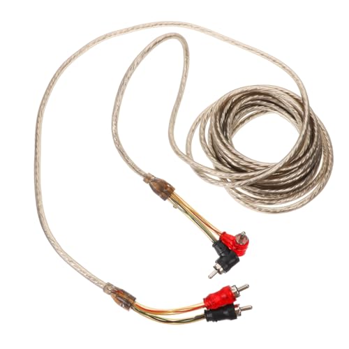 ULTECHNOVO Car Audio RCA Cable for Amplifier and Subwoofer Wiring Speaker Wire Harness for Sound Quality and Broad Application Automotive Audio Systems