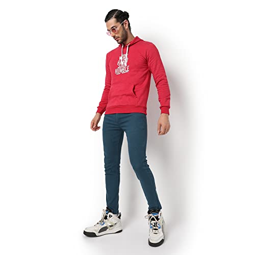 Image of CAHOOT Men's Printed Sweatshirt Regular Fit for Casual Wear | Full Sleeve | Cotton | Stylish Sweatshirt Crafted with Comfort Fit and High Performance for Everyday We
