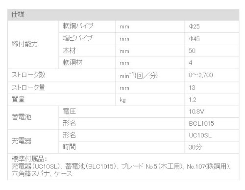 Amazon | HiKOKI(ハイコーキ) 旧日立工機 コードレスセーバソー CR10DL