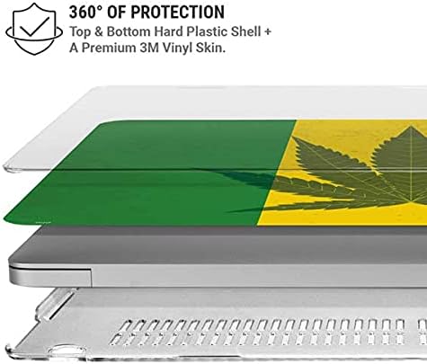 Skinit Case + Skin Compatible with MacBook Pro 16in (2019-20) Originally Designed Marijuana Rasta Flag Design
