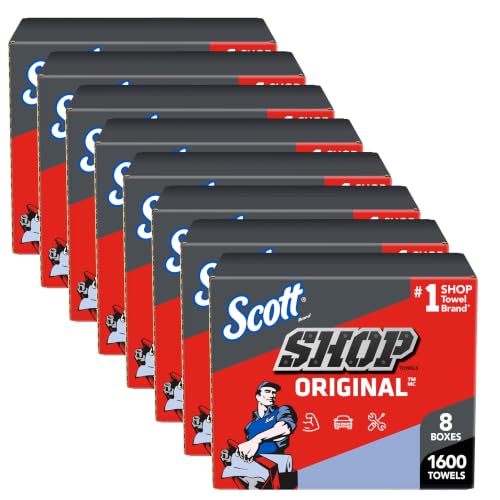 Image of Scott Shop Towels Original, 200 Towels /Box, 8 Boxes /Case