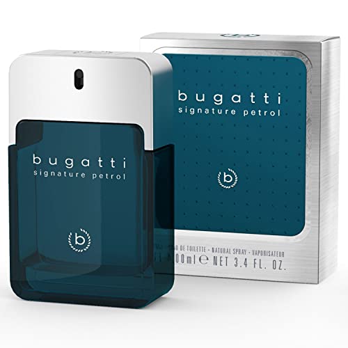 bugatti Signature Petrol Perfume para hombre, 100 ml, agua de...