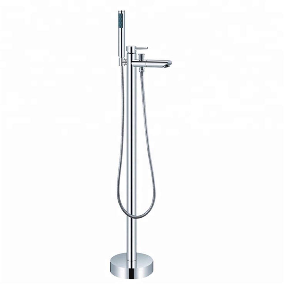 Ensemble de douche thermostatique au sol avec robinet exposé B+S