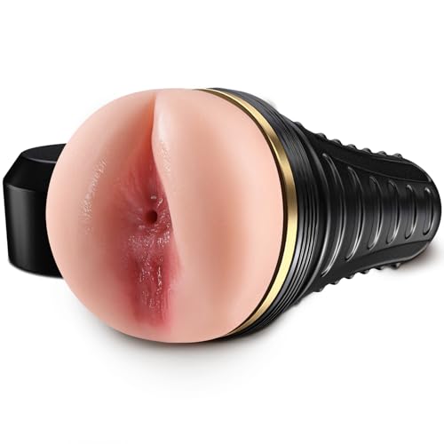 Anal Male Masturbator Realistic Pocket Pussy Vagina Butt Textured with 7.5in Depth Soft and Tighten Anus Fleshy Texture Penis Training Masturbators Sex Machine Ass Toy for Men