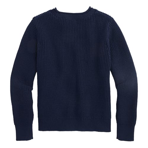 vineyard vines Girls' Roll Neck Americana Crew Sweater4