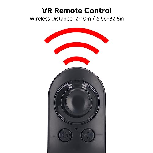 VBESTLIFE VR Gamepad For iOS, Android, PC, VR Remote Controller Gamepad 4 Modes Remote Controller Joystick Modern Gamepad for Phone, Desktop, PC Remote Control (Black)