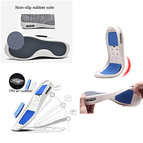 Women's Diabetic Shoes Extra Wide Comfortable Adjustable with Non-Slip Air Cushion Bottom for Elderly Swollen Feet Edema3
